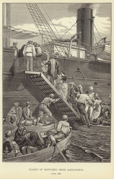 Flight of Refugees from Alexandria by M. Schonberg